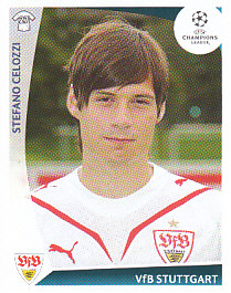Stefano Celozzi VfB Stuttgart samolepka UEFA Champions League 2009/10 #452